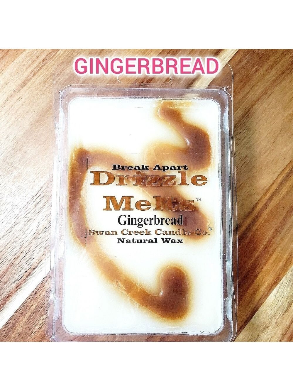 GINGERBREAD by SWAN CREEK CANDLE CO Drizzle Melts 100% Natural Wax 5.25 oz NWT